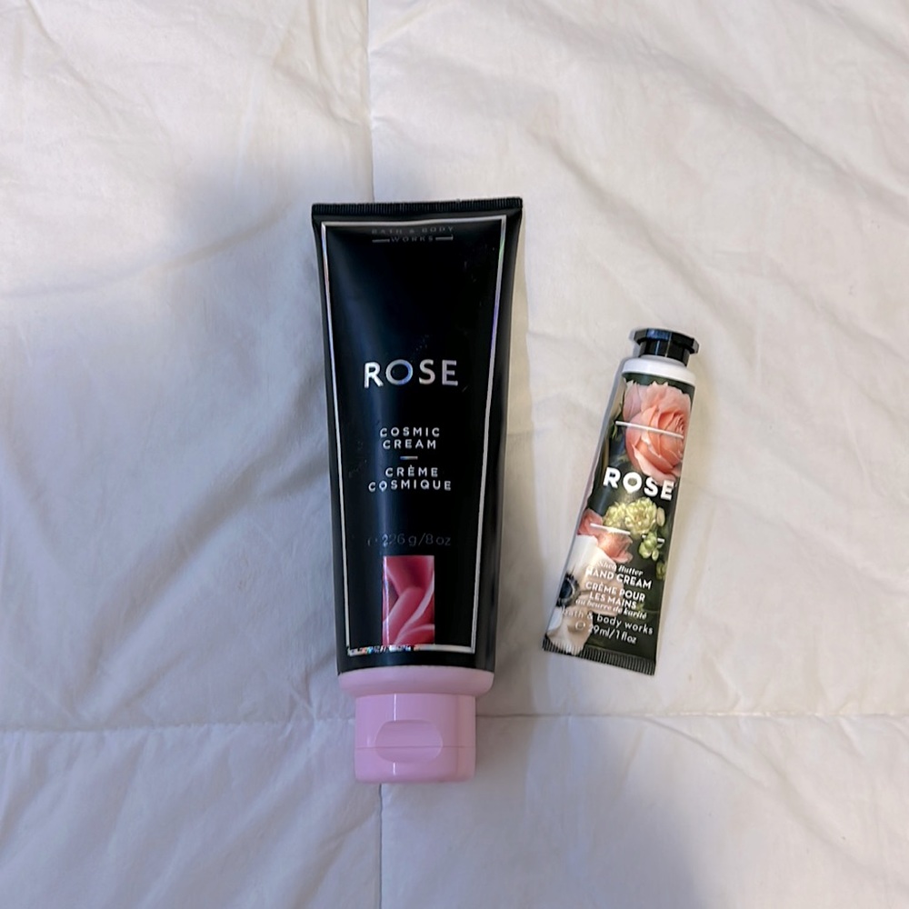 Bath and Body Works Rose lotion set